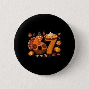 Badge Rond 5 Cm 67 Meme Dindon 6-7 Drôle Six Sept Action de grâce