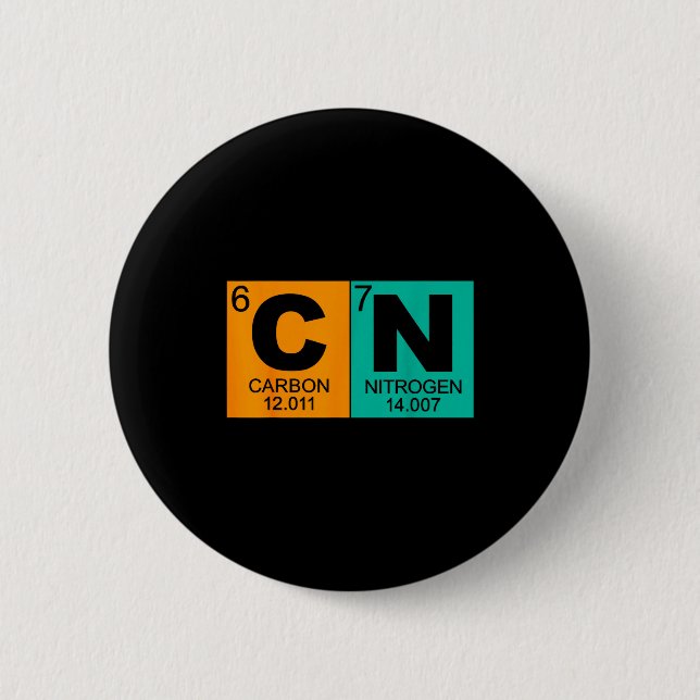 Badge Rond 5 Cm 67 Meme Funny Science Teacher Periodic Table Retro (Devant)