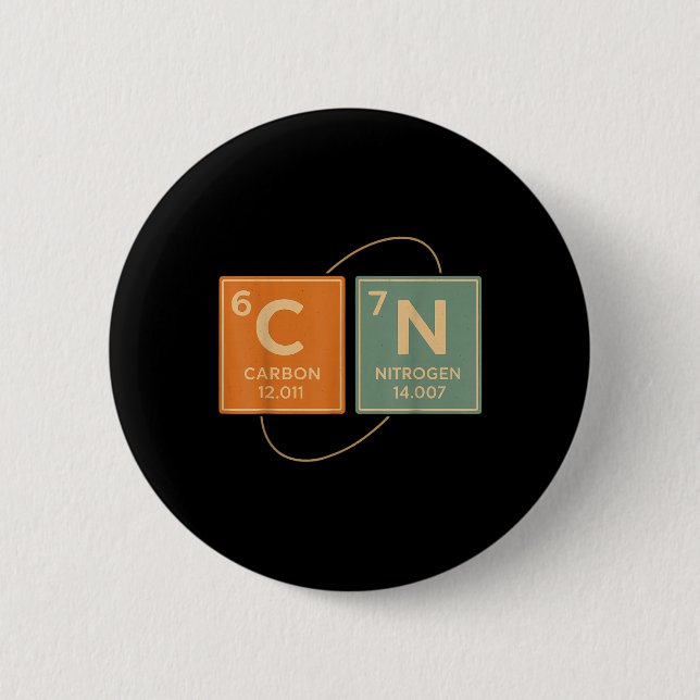 Badge Rond 5 Cm 67 Meme Funny Teacher Science Periodic Table Retro (Devant)