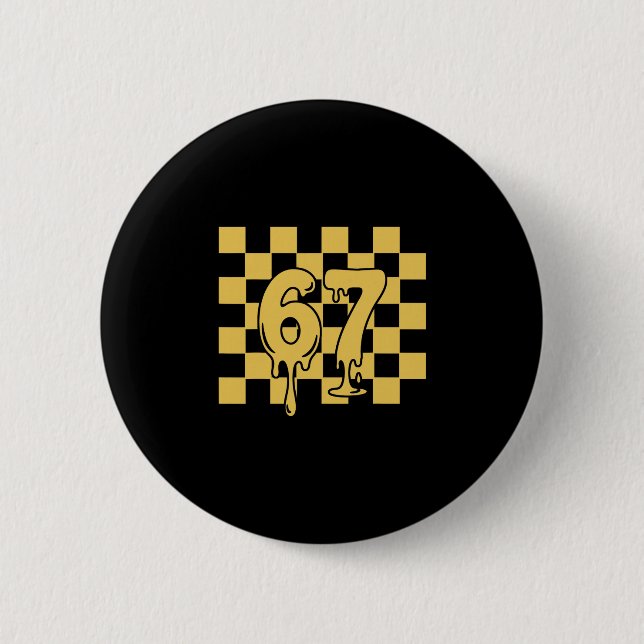 Badge Rond 5 Cm 67 Meme Halloween  (Devant)