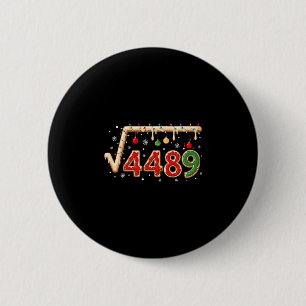 Badge Rond 5 Cm 67 Meme Noël Racine Carrée 4489 Six Sept Mathémati