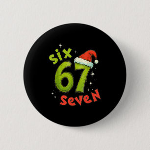 Badge Rond 5 Cm 67 Meme Noël Six Sept Xmas Hommes Femmes Garçons G