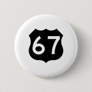 Badge Rond 5 Cm 67 Meme Six Seven 6-7 Blague drôle d'Internet Vira
