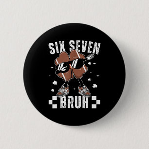 Badge Rond 5 Cm 67 Meme Six Seven Bruh Shamrock Football St Patric