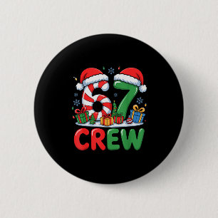 Badge Rond 5 Cm 67 Meme Six Seven Noël drôle Femmes Hommes Garçons