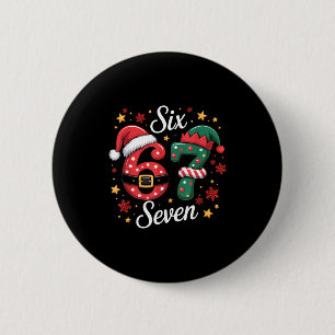 Badge Rond 5 Cm 67 Meme Six Seven pour enfants femmes hommes garço