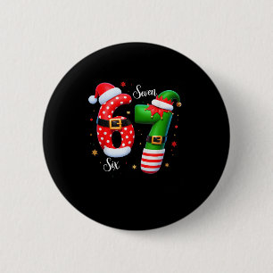 Badge Rond 5 Cm 67 Meme Six Seven Pour Enfants Femmes Hommes Garço