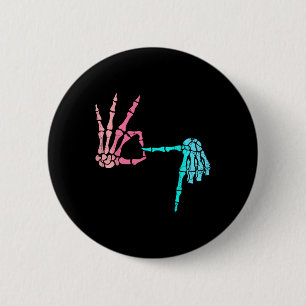 Badge Rond 5 Cm 67 Meme Squelette Crème Glacée qui Dégouline 67 Ba