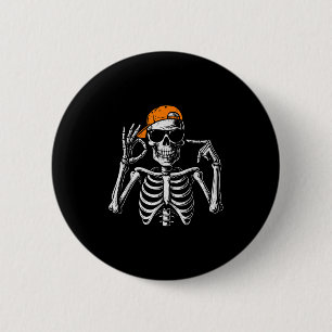 Badge Rond 5 Cm 67 Meme Tendance Squelette Halloween Drôle Six Sep