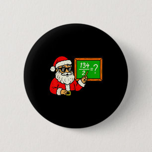 Badge Rond 5 Cm 67 Noël du professeur Santa Six Sept Mème Brainrot