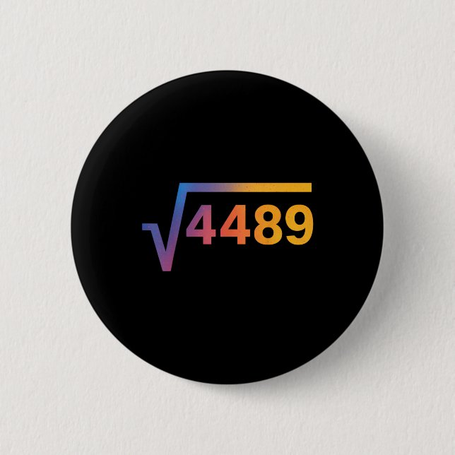 Badge Rond 5 Cm 67 Six Seven 6-7 Meme  (Devant)