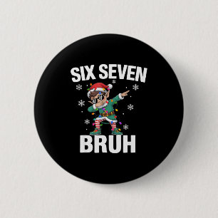 Badge Rond 5 Cm 67 Six Seven Burh Drôle de Noël 6 7 Meme Hommes Fe