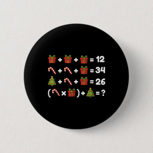 Badge Rond 5 Cm 67 Six Seven Mème Math Noël Équation Logique Pu