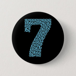 Badge Rond 5 Cm 67 Soixante-Sept Conception de costume d'Halloween