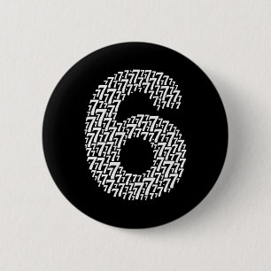 Badge Rond 5 Cm 67 Soixante-Sept Conception de costume d'Halloween