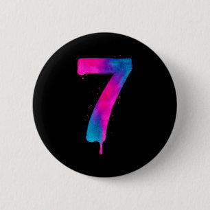 Badge Rond 5 Cm 67 Soixante-Sept Costume d'Halloween Coloré Drôle