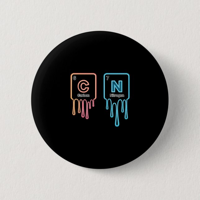 Badge Rond 5 Cm 6 7 Funny Science Chemistry Teacher Periodic Table (Devant)
