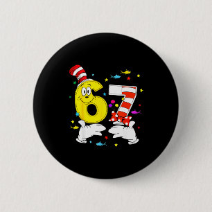 Badge Rond 5 Cm 6 7 mème mains six sept lire lecture jour livre