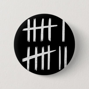 Badge Rond 5 Cm 6 7 Numéro 67 Six Sept Marques de Pointage Mème Ho