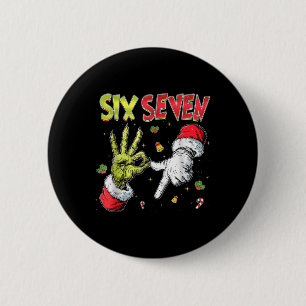 Badge Rond 5 Cm 6 7 Six Seven Main Génération Z Alpha Meme Argot N