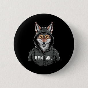 Badge Rond 5 Cm 6 mm Arc Coyote Tir Sport Chasse