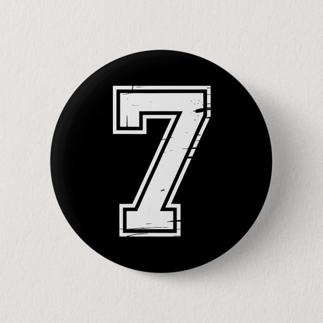 Badge Rond 5 Cm 6 Number 67 Six Seven Meme  (Devant)