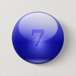 Badge Rond 5 Cm 7 chanceux bleus