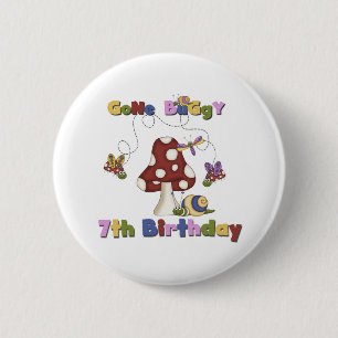 Badge Rond 5 Cm 7e anniversaire de bug