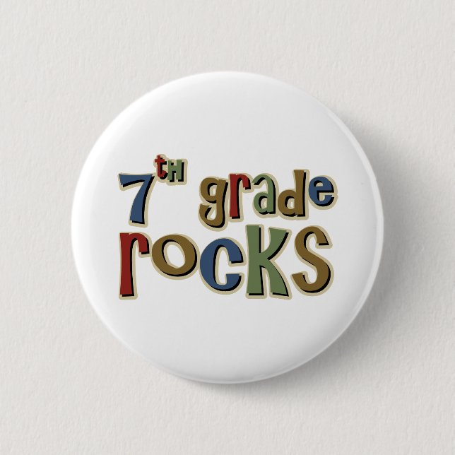 Badge Rond 5 Cm 7ème Roches septième de catégorie (Devant)