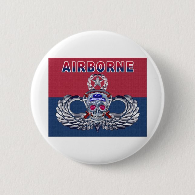 Badge Rond 5 Cm 82e division aéroportée (Devant)