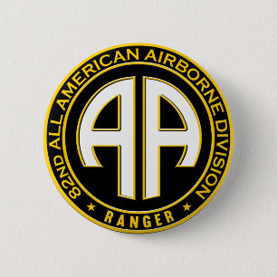 Badge Rond 5 Cm 82e Patch Décontracté des Rangers aéroportés a