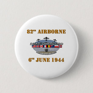 Badge Rond 5 Cm 82nd Airborne Division 6th June 1944