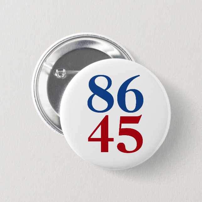 Badge Rond 5 Cm 8645 Anti Trump (Devant & derrière)