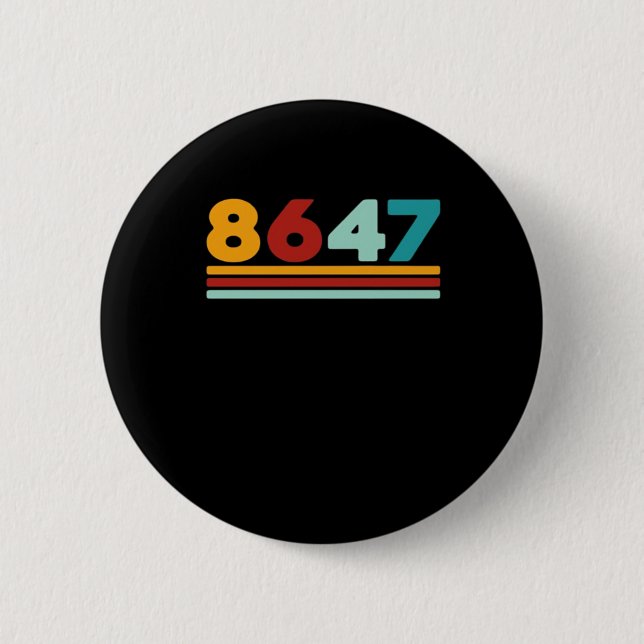 Badge Rond 5 Cm 8647 - Conception Antifasciste Style Classique Cré (Devant)