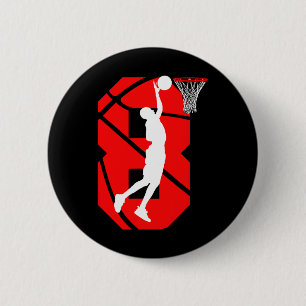 Badge Rond 5 Cm 8 ans Vieux 8e anniversaire Garçon Amateurs de bas