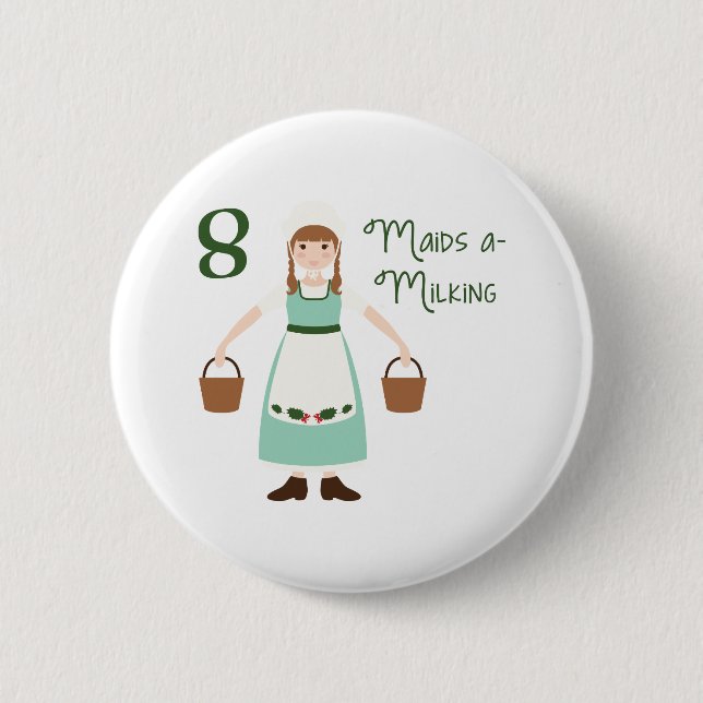 Badge Rond 5 Cm 8 Maids A (Devant)