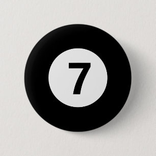 Badge Rond 5 Cm 8 Pool 7 Billiards Costume Lazy Halloween Groupe M