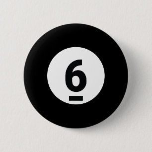 Badge Rond 5 Cm 8 Pool Ball 6 Billiards Costume Halloween Groupe M