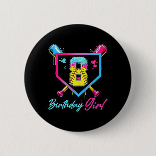 Badge Rond 5 Cm 8e anniversaire glace molle goutte 8 ans bday