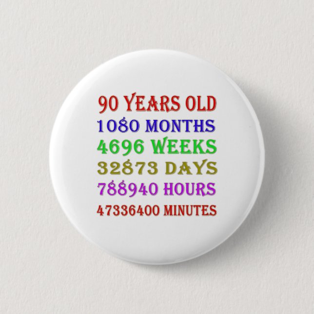 Badge Rond 5 Cm 90e anniversaire Jalons (Devant)