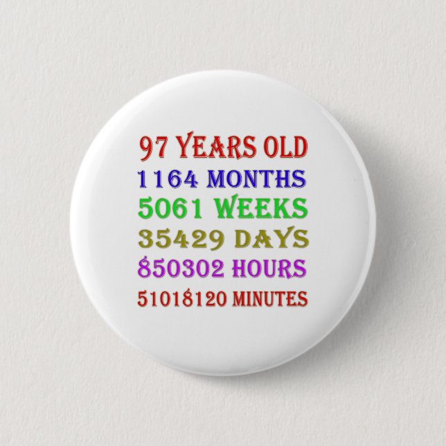 Badge Rond 5 Cm 97e anniversaire Jalons (Devant)