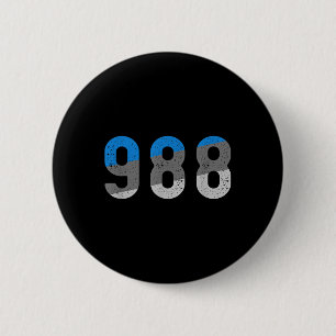Badge Rond 5 Cm 988 Adolescent Suicide Prevention Hotline Health A