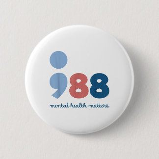Badge Rond 5 Cm 988 Mental Health S Suicide Prevention Awareness 