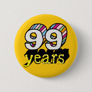 Badge Rond 5 Cm 99 ans spectaculaire anniversaire 99e