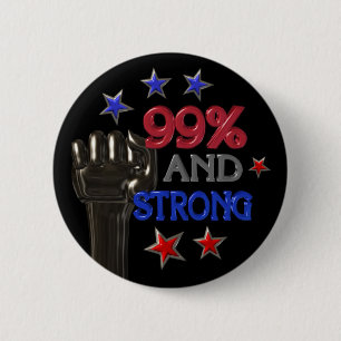 Badge Rond 5 Cm 99% et bouton fort de pinback de protestation