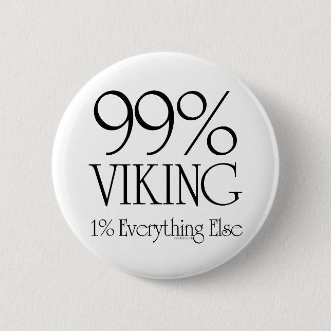 Badge Rond 5 Cm 99% Viking (Devant)