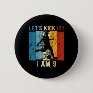 Badge Rond 5 Cm 9 Year Old Birthday B