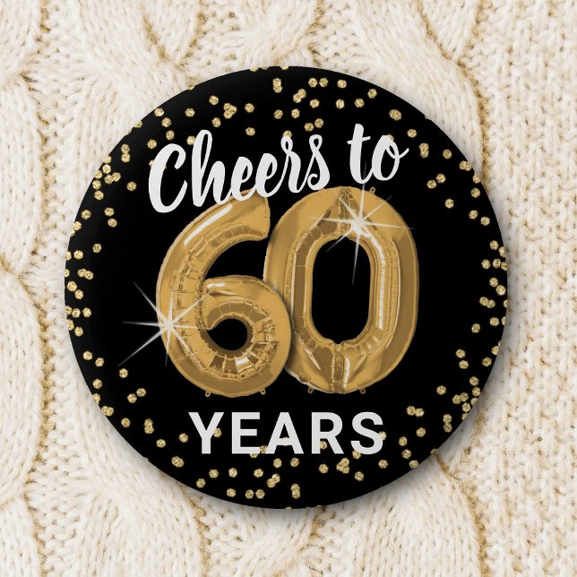 Badge Rond 5 Cm À 60 ans, santé | 60e anniversaire (Créateur téléchargé)