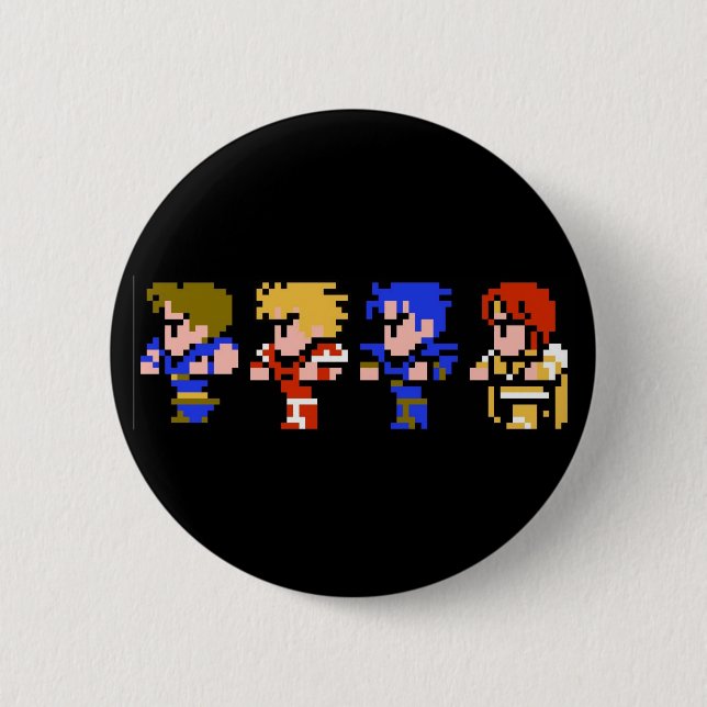 Badge Rond 5 Cm à 8 bits (Devant)