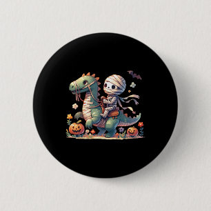 Badge Rond 5 Cm À cheval Dragon Halloween Citrouille Thème Enfants